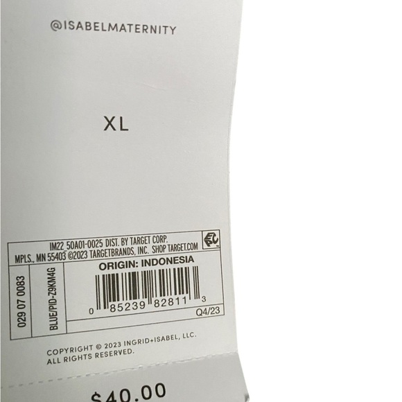 Isabel Maternity by Ingrid & Isabel Teal One Piece Swimsuit - Picture 3 of 3